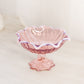Vintage Westmoreland Pink Opalescent Glass Lotus Compote