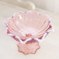 Vintage Westmoreland Pink Opalescent Glass Lotus Compote