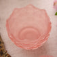 Vintage Westmoreland Pink Satin Glass Old Quilt Lidded Dish