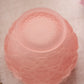 Vintage Westmoreland Pink Satin Glass Old Quilt Lidded Dish
