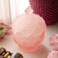 Vintage Westmoreland Pink Satin Glass Old Quilt Lidded Dish