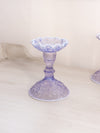 Vintage Westmoreland Purple Lilac Opalescent Glass Bramble Candlestick