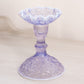 Vintage Westmoreland Purple Lilac Opalescent Glass Bramble Candlestick