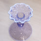 Vintage Westmoreland Purple Lilac Opalescent Glass Bramble Candlestick