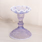 Vintage Westmoreland Purple Lilac Opalescent Glass Bramble Candlestick