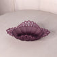 Vintage Westmoreland Purple Satin Glass Oval Lattice Edge Dish