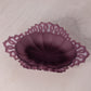 Vintage Westmoreland Purple Satin Glass Oval Lattice Edge Dish