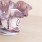 Vintage Westmoreland Purple Slag Glass Grape Compote with Ruffle Edge