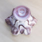 Vintage Westmoreland Purple Slag Glass Grape Compote with Ruffle Edge