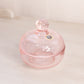 Vintage Westmoreland Small Circular Pink Glass Lidded Dish