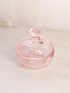 Vintage Westmoreland Small Circular Pink Glass Lidded Dish