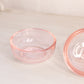 Vintage Westmoreland Small Circular Pink Glass Lidded Dish