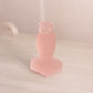 Vintage Westmoreland Small Pink Glass Owl on Books Figurine