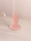 Vintage Westmoreland Small Pink Glass Owl on Books Figurine