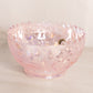 Vintage Westmoreland Small Pink Iridescent Roselin Floral Glass Bowl