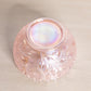 Vintage Westmoreland Small Pink Iridescent Roselin Floral Glass Bowl