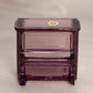 Vintage Westmoreland Small Purple Glass Piano Figurine