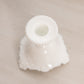 Vintage Westmoreland Small White Milk Glass Ornate Candlestick