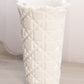 Vintage Westmoreland Tall White Milk Glass Old Quilt Sawtooth Vase