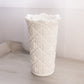 Vintage Westmoreland Tall White Milk Glass Old Quilt Sawtooth Vase