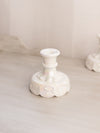 Vintage Westmoreland White Iridescent Milk Glass Grape Candleholder