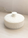 Vintage Westmoreland White Milk Glass Bramble Leaf Lidded Dish