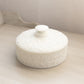 Vintage Westmoreland White Milk Glass Bramble Leaf Lidded Dish