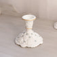 Vintage Westmoreland White Milk Glass Floral Old Quilt Candleholder