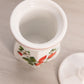 Vintage Westmoreland White Milk Glass Strawberry Lidded Jar