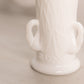 Vintage Westmoreland White Milk Glass Swan Vase