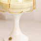 Vintage Westmoreland Yellow Glass Fairy Lamp with White Milk Glass Base