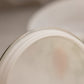 Vintage White Cased Glass Hand-painted Floral Lidded Dish