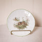 Vintage White Ceramic Bavaria Germany Bunny Rabbit Plate