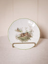 Vintage White Ceramic Bavaria Germany Bunny Rabbit Plate