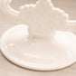 Vintage White Milk Glass Daisy & Button Double Candleholder