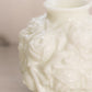 Vintage White Milk Glass Glass Flower Textured Vase