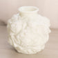 Vintage White Milk Glass Glass Flower Textured Vase