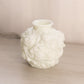 Vintage White Milk Glass Glass Flower Textured Vase