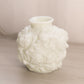 Vintage White Milk Glass Glass Flower Textured Vase
