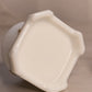 Vintage White Milk Glass Lidded Bee Dish with Gold Tone Accents