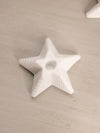 Vintage White Milk Glass Star Taper Candleholder