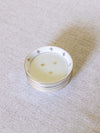 Vintage White Porcelain Fleur-de-lis Coasters (Set of 6)