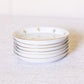 Vintage White Porcelain Fleur-de-lis Coasters (Set of 6)