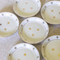 Vintage White Porcelain Fleur-de-lis Coasters (Set of 6)
