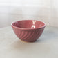 Vintage Medium Watt Ovenware Pink Ceramic Swirl Bowl