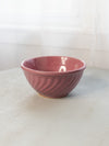 Vintage Medium Watt Ovenware Pink Ceramic Swirl Bowl