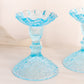 Westmoreland Glass Blue Glass Bramble Candlestick