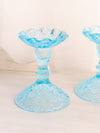 Westmoreland Glass Blue Glass Bramble Candlestick