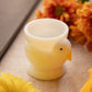 Vintage Small Opalex French Milk Glass Chick Egg Cup