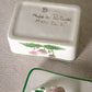 White Ceramic Floral Lidded Floral Rectangular Box